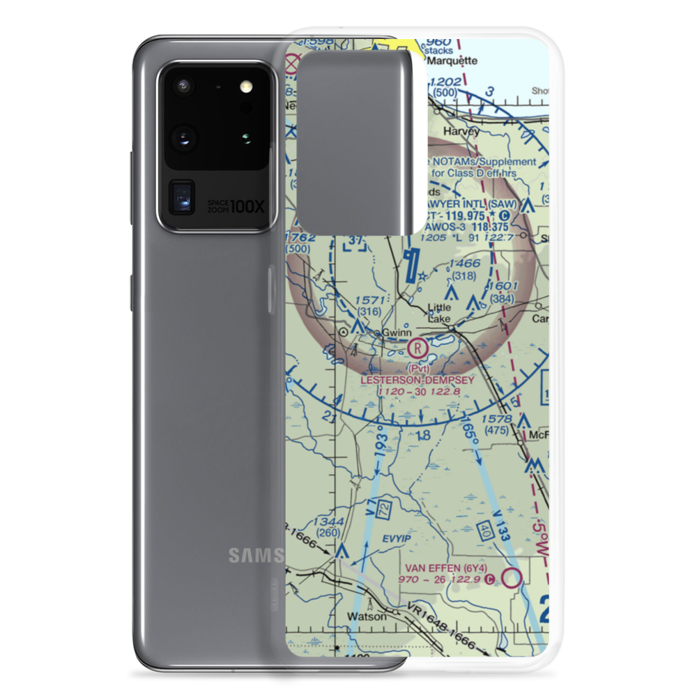 Lesterson-Dempsey Airstrip (0MI4) VFR Sectional Samsung Case Samsung Galaxy S20 Ultra model shown