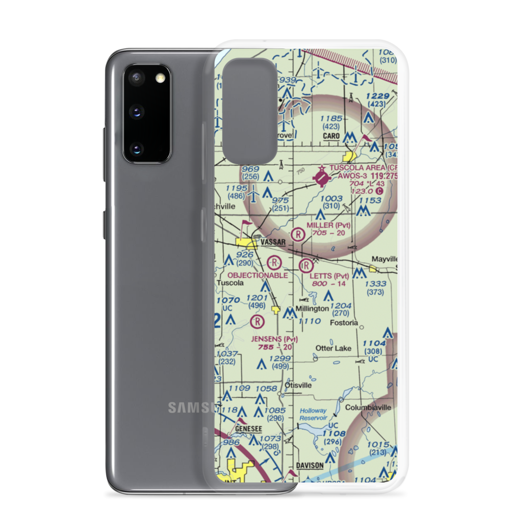 Letts Field (7MI8) VFR Sectional Samsung Case Samsung Galaxy S20 model shown