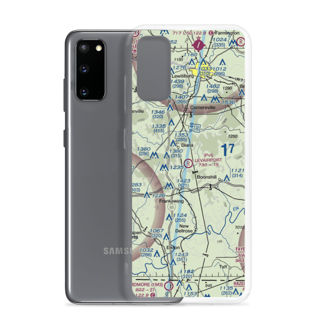 LevAirport (6TN5) VFR Sectional Samsung Case Samsung Galaxy S20 model shown