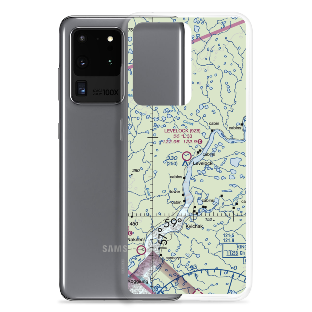 Levelock Airport (9Z8) VFR Sectional Samsung Case Samsung Galaxy S20 Ultra model shown
