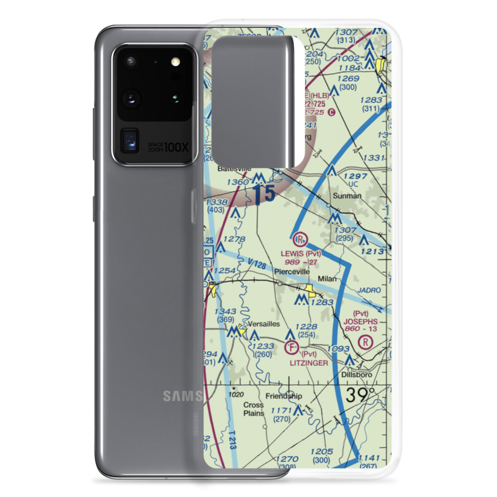 Lewis Airfield (70IN) VFR Sectional Samsung Case Samsung Galaxy S20 Ultra model shown