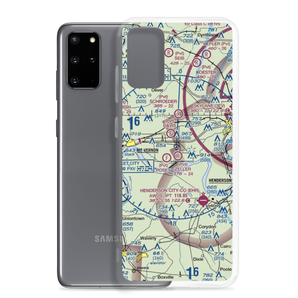 Lewis Airport (22II) VFR Sectional Samsung Case Samsung Galaxy S20 Plus model shown