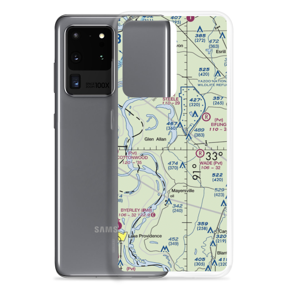 Lewis Airport (MS75) VFR Sectional Samsung Case Samsung Galaxy S20 Ultra model shown