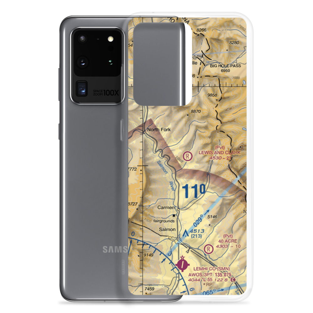Lewis And Clark Airstrip (8ID8) VFR Sectional Samsung Case Samsung Galaxy S20 Ultra model shown