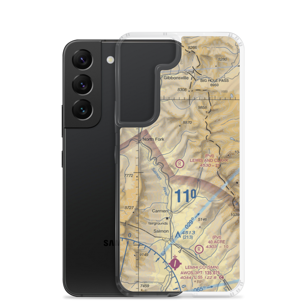Lewis And Clark Airstrip (8ID8) VFR Sectional Samsung Case Samsung Galaxy S22 model shown