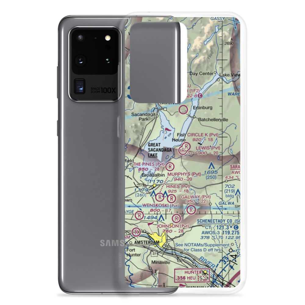 Lewis Field (NY66) VFR Sectional Samsung Case Samsung Galaxy S20 Ultra model shown