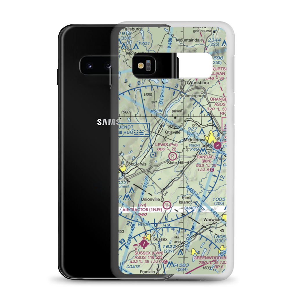 Lewis Landing Airport (NK79) VFR Sectional Samsung Case Samsung Galaxy S10 model shown