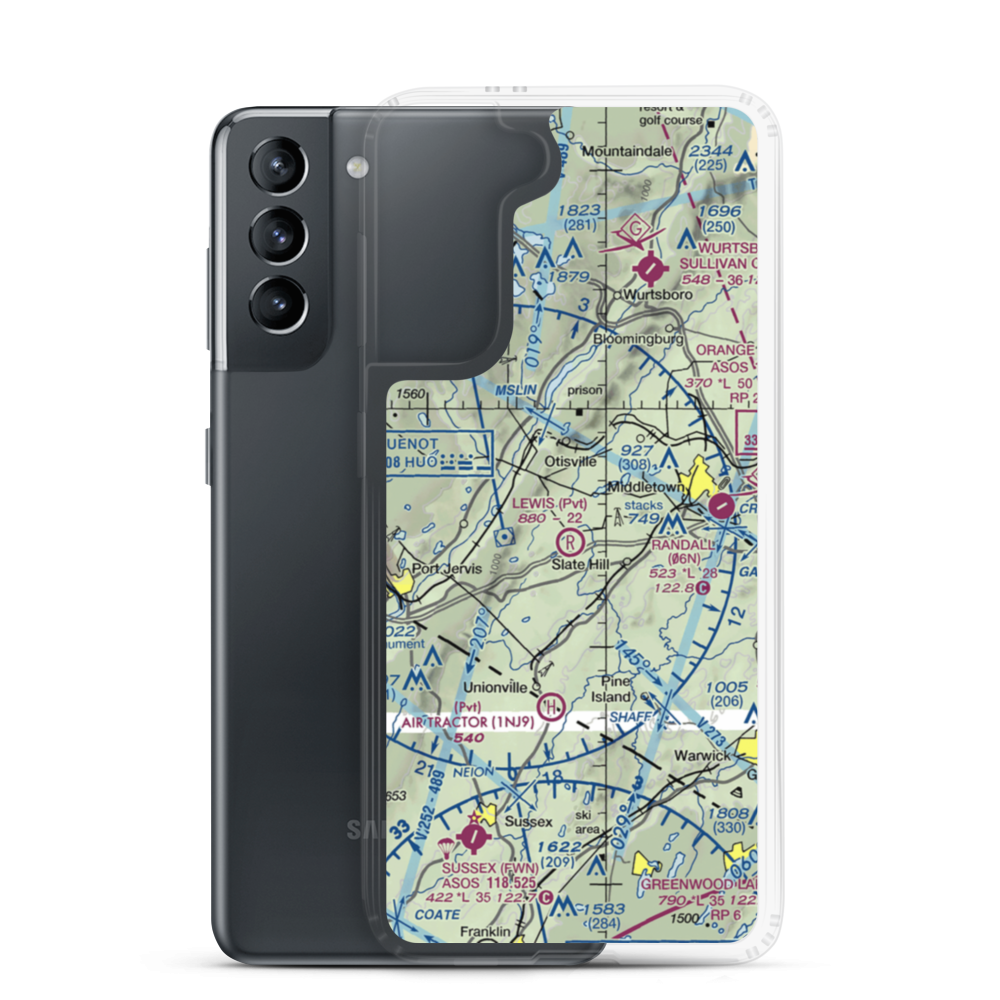 Lewis Landing Airport (NK79) VFR Sectional Samsung Case Samsung Galaxy S21 model shown