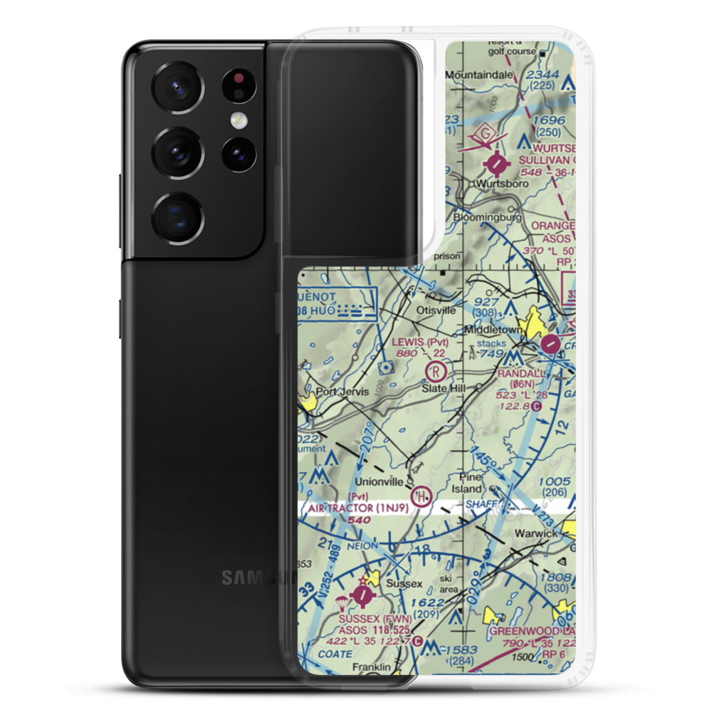 Lewis Landing Airport (NK79) VFR Sectional Samsung Case Samsung Galaxy S21 Ultra model shown