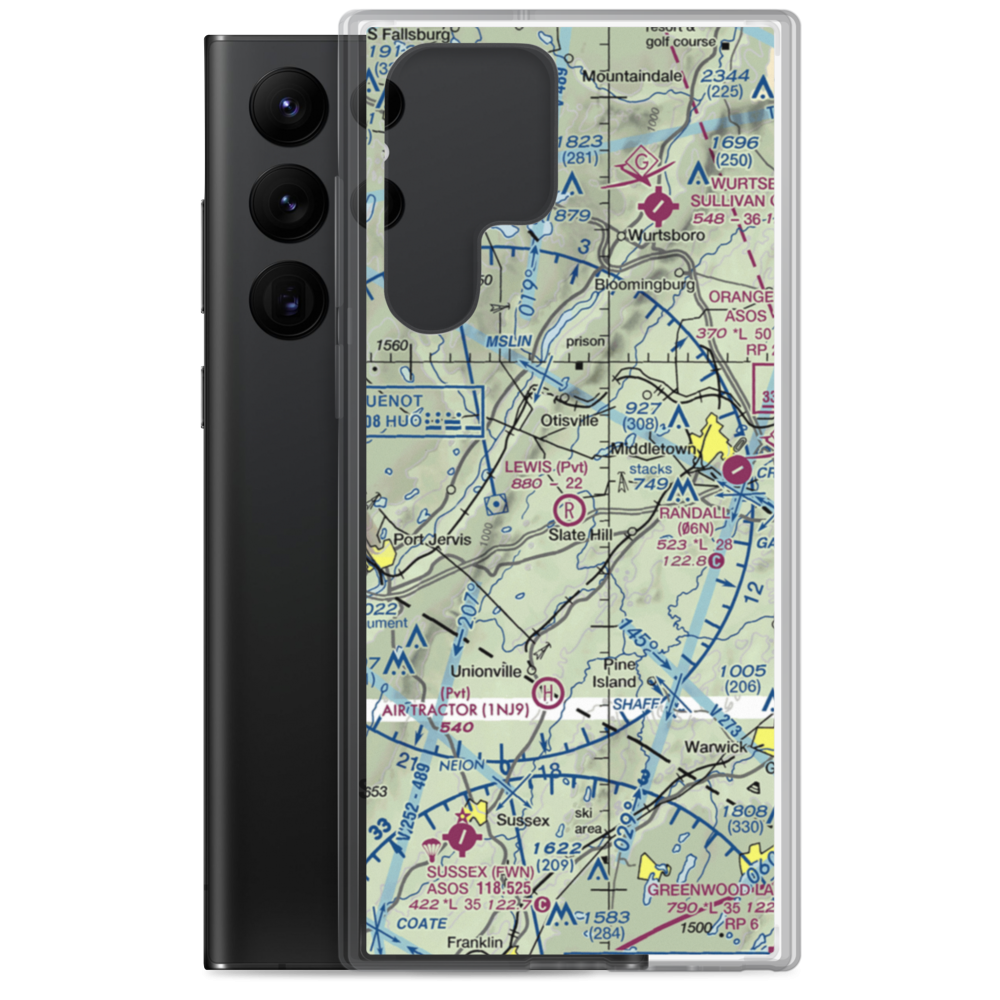 Lewis Landing Airport (NK79) VFR Sectional Samsung Case Samsung Galaxy S22 Ultra model shown