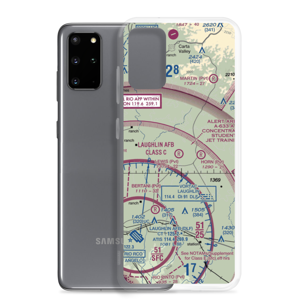 Lewis Private Airport (4TE2) VFR Sectional Samsung Case Samsung Galaxy S20 Plus model shown