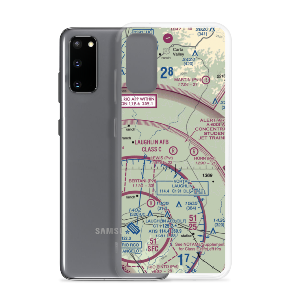 Lewis Private Airport (4TE2) VFR Sectional Samsung Case Samsung Galaxy S20 model shown
