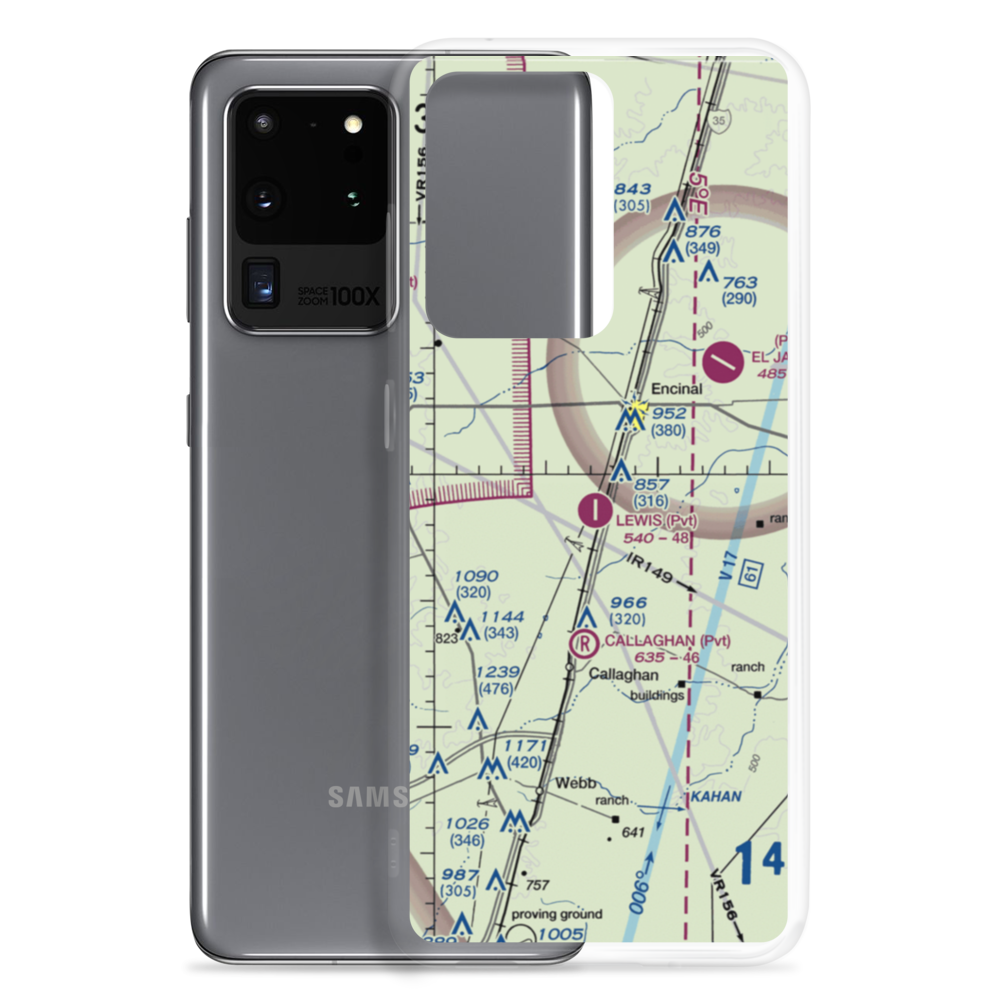 Lewis Ranch Airport (2TX4) VFR Sectional Samsung Case Samsung Galaxy S20 Ultra model shown