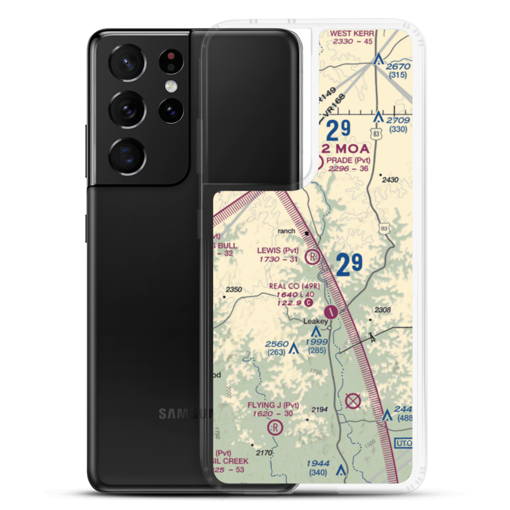 Lewis Ranch Airport (XA31) VFR Sectional Samsung Case Samsung Galaxy S21 Ultra model shown