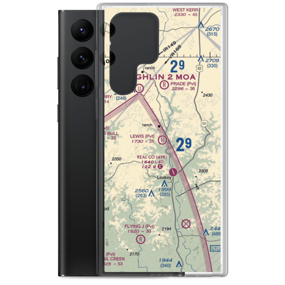 Lewis Ranch Airport (XA31) VFR Sectional Samsung Case Samsung Galaxy S22 Ultra model shown