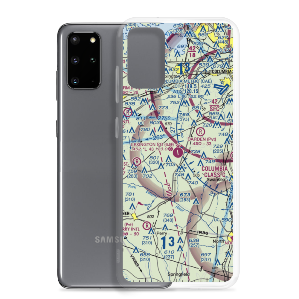 Lexington County Airport (6J0) VFR Sectional Samsung Case Samsung Galaxy S20 Plus model shown