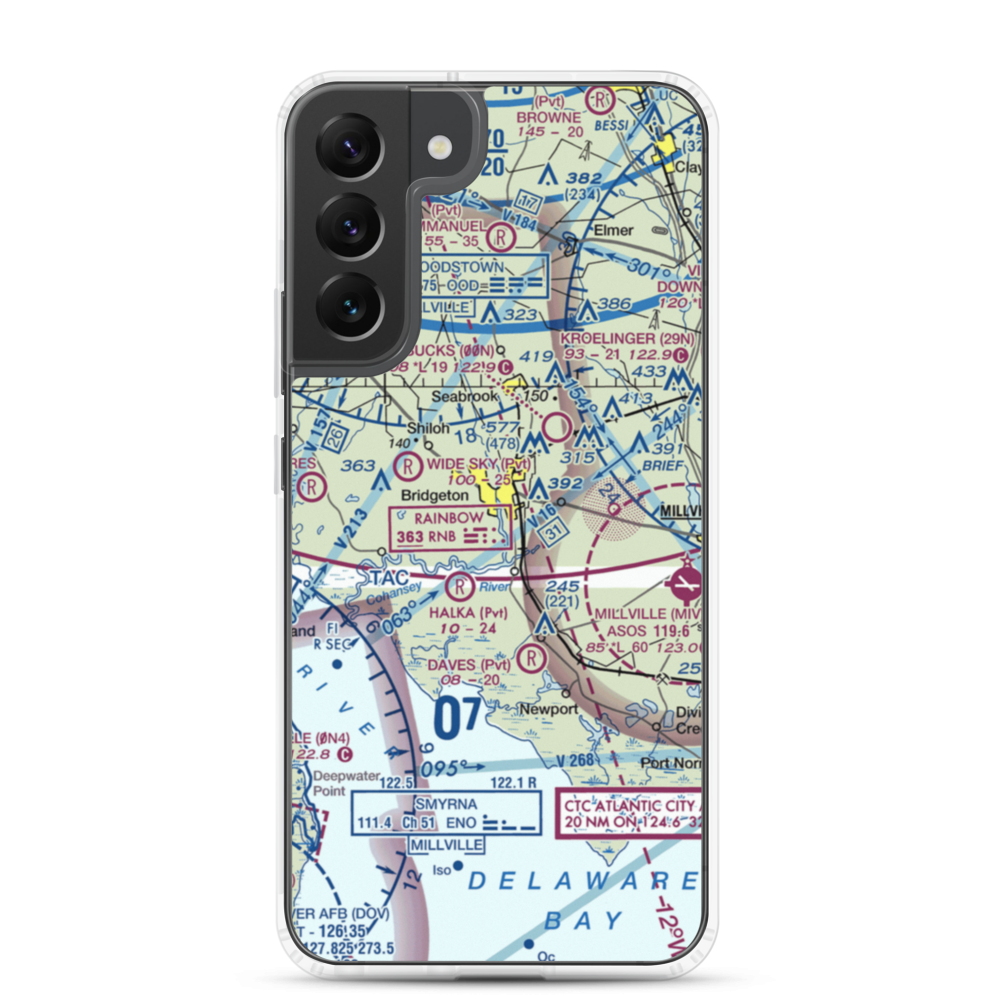 Li Calzi Airport (N50) VFR Sectional Samsung Case Samsung Galaxy S22 Plus model shown