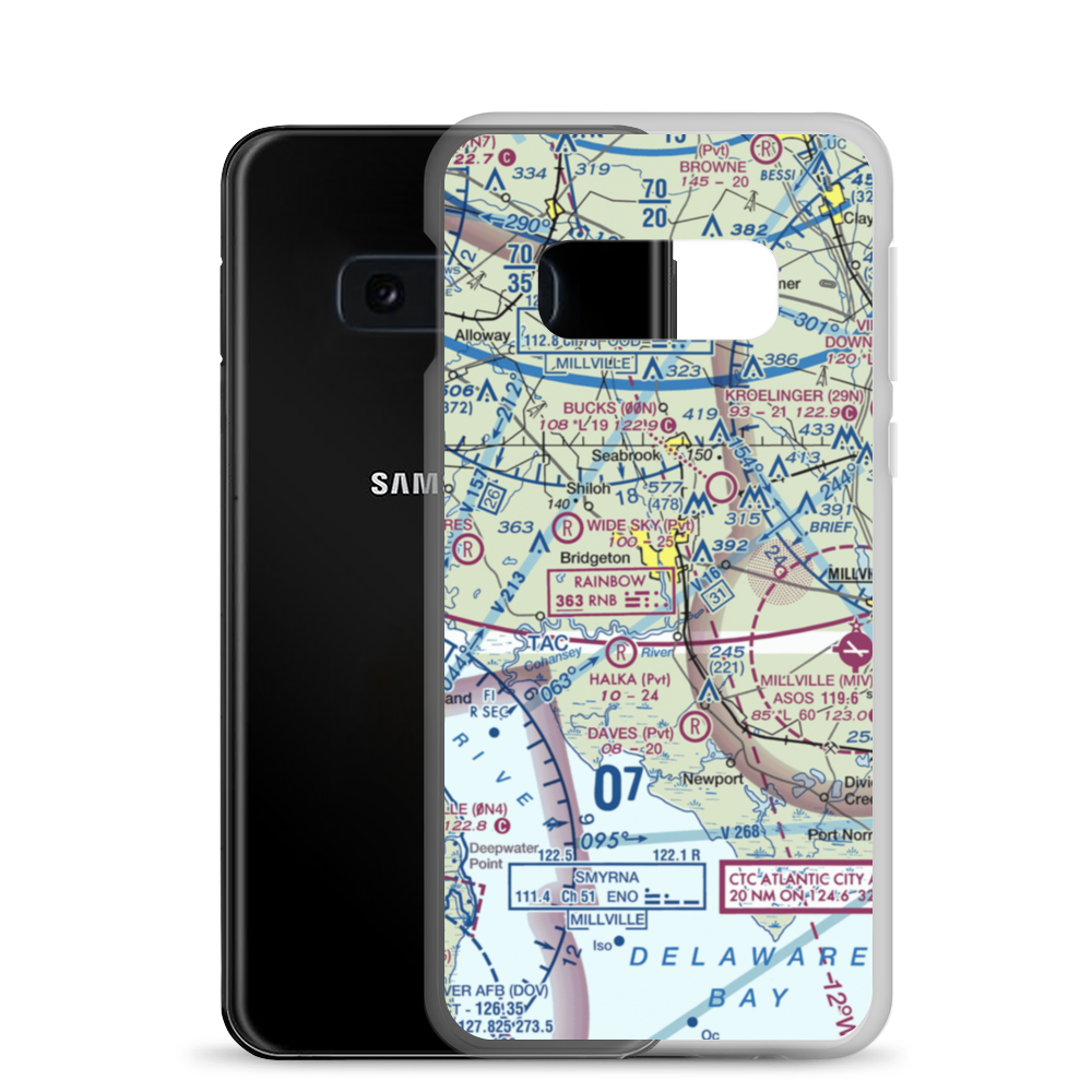 Li Calzi Airport (N50) VFR Sectional Samsung Case Samsung Galaxy S10e model shown