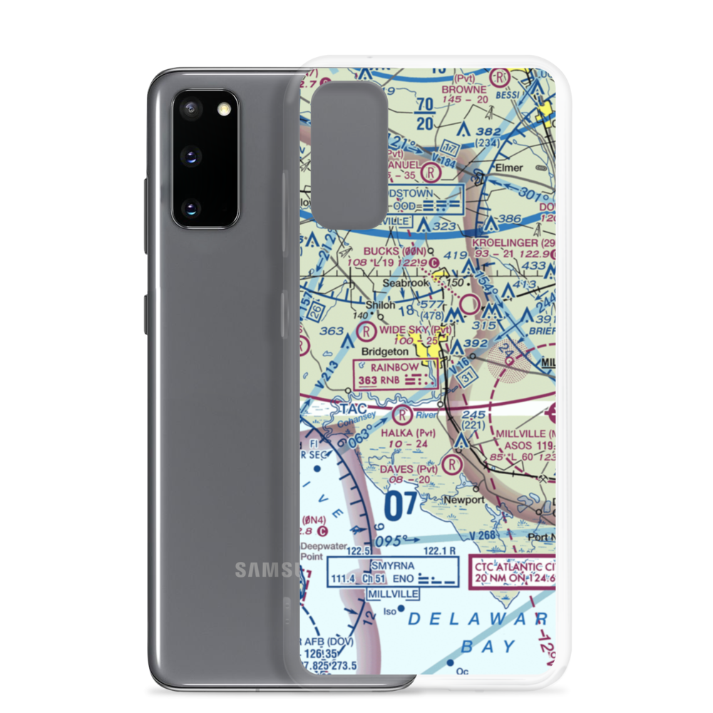 Li Calzi Airport (N50) VFR Sectional Samsung Case Samsung Galaxy S20 model shown