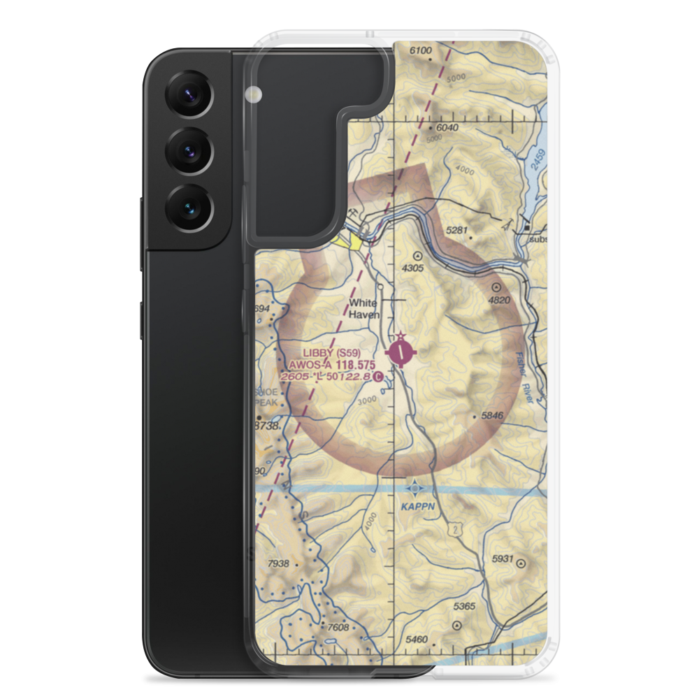 Libby Airport (S59) VFR Sectional Samsung Case Samsung Galaxy S22 Plus model shown