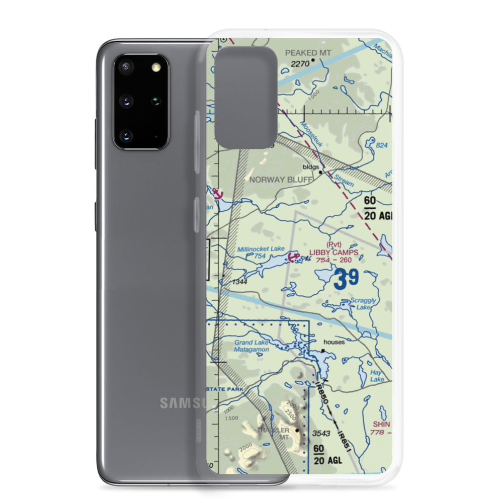 Libby Camps Seaplane Base (ME86) VFR Sectional Samsung Case Samsung Galaxy S20 Plus model shown