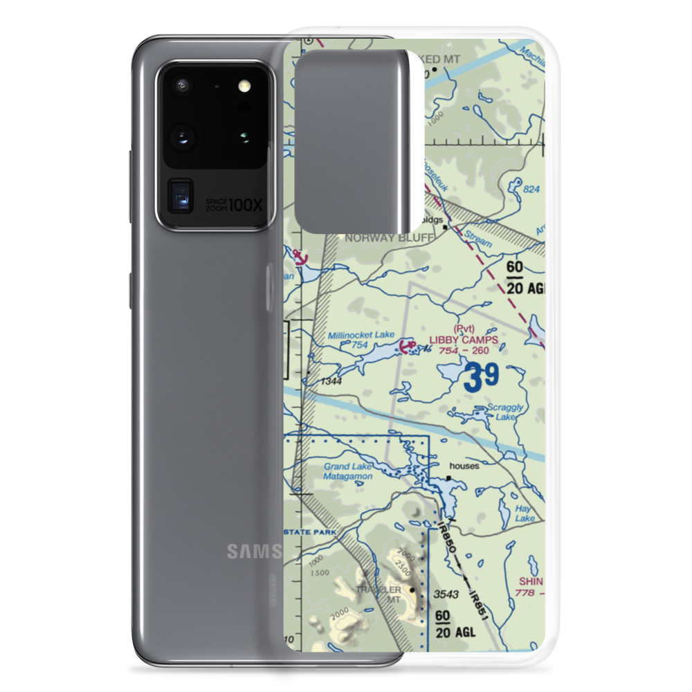 Libby Camps Seaplane Base (ME86) VFR Sectional Samsung Case Samsung Galaxy S20 Ultra model shown