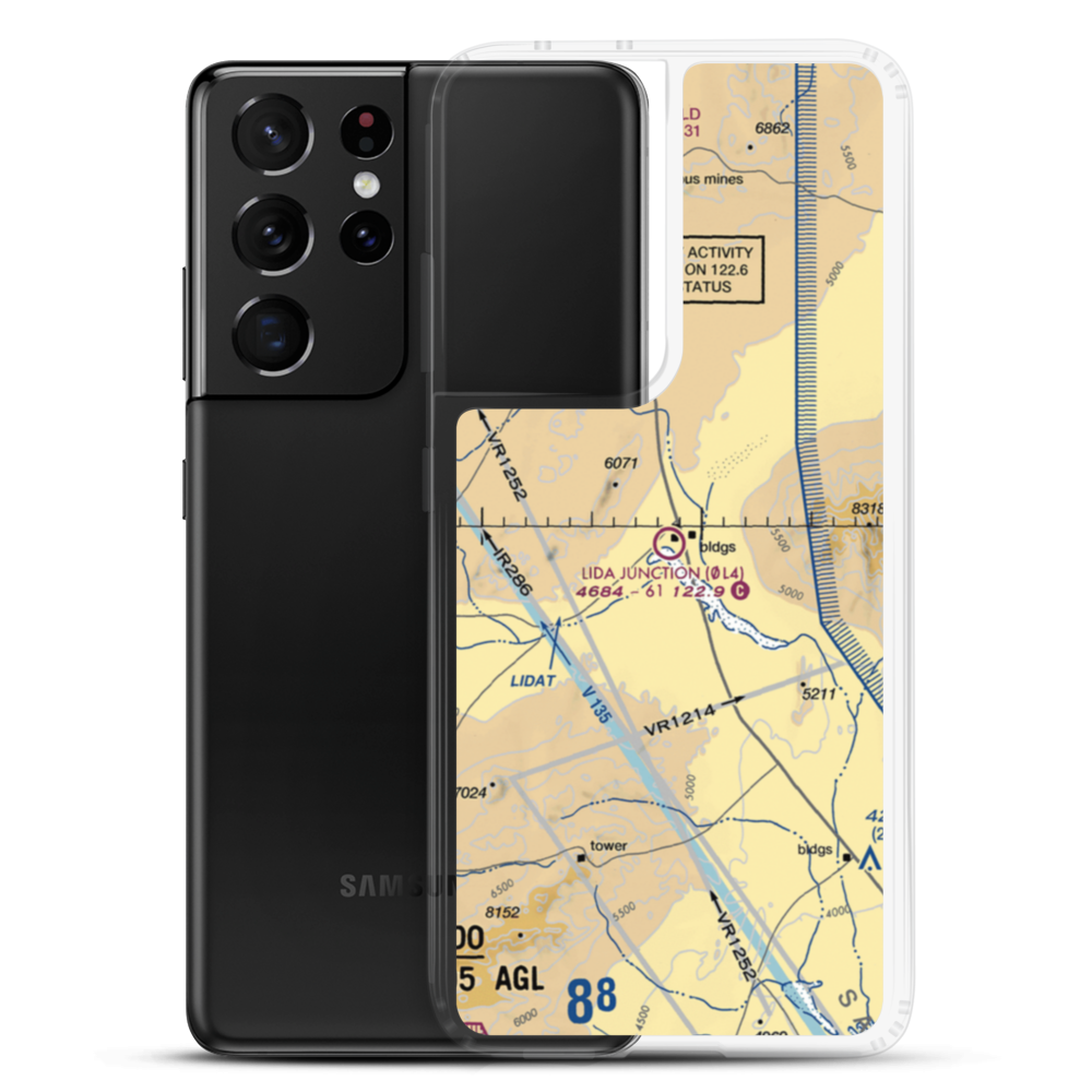 Lida Junction Airport (0L4) VFR Sectional Samsung Case Samsung Galaxy S21 Ultra model shown