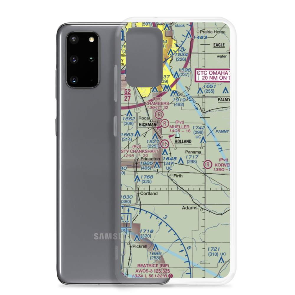 Liesveld Airport (NE53) VFR Sectional Samsung Case Samsung Galaxy S20 Plus model shown