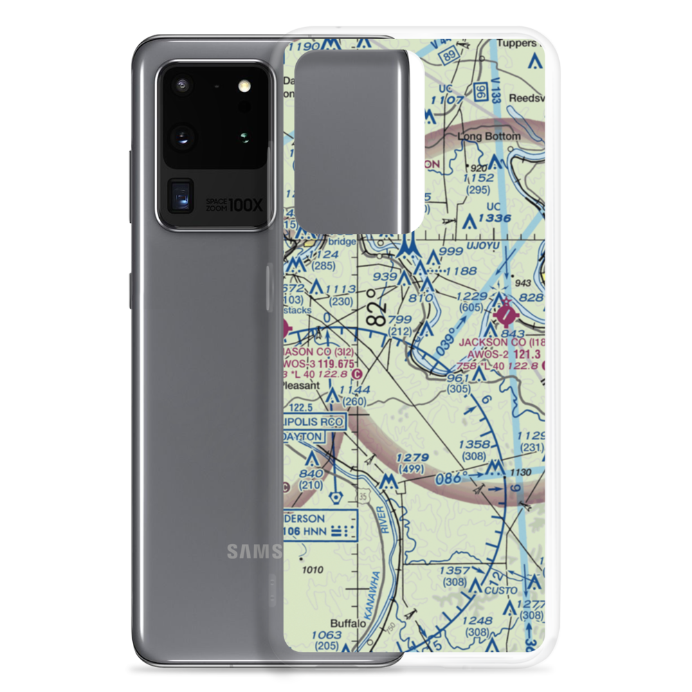 Lieving Airport (WV71) VFR Sectional Samsung Case Samsung Galaxy S20 Ultra model shown