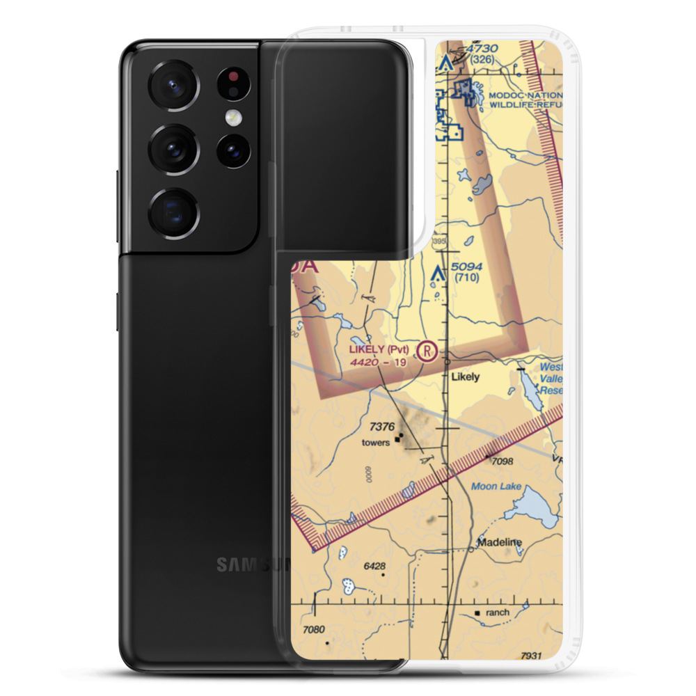 Likely Airport (9CL3) VFR Sectional Samsung Case Samsung Galaxy S21 Ultra model shown