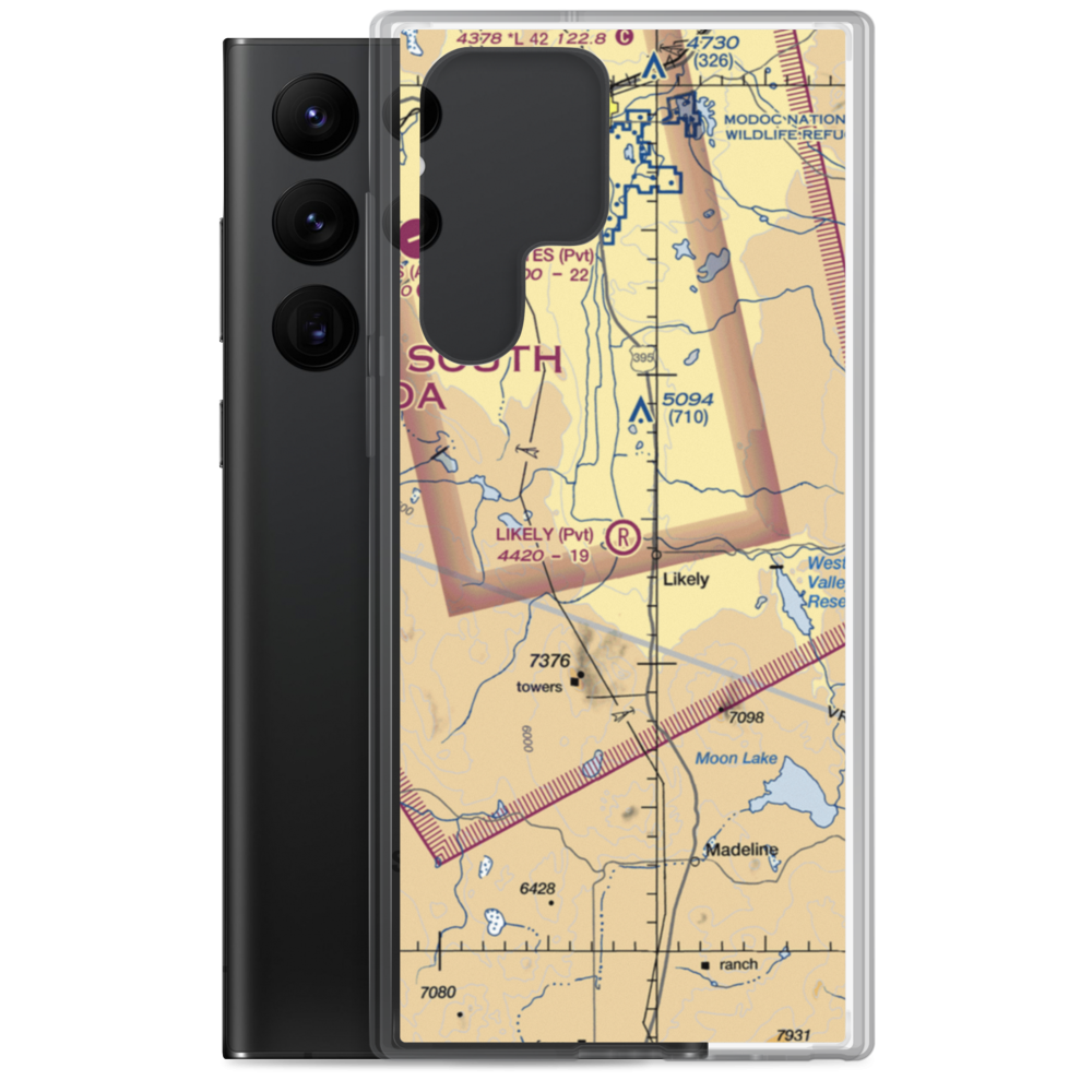 Likely Airport (9CL3) VFR Sectional Samsung Case Samsung Galaxy S22 Ultra model shown