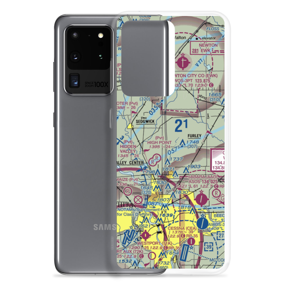 Lil Bird Airport (SN68) VFR Sectional Samsung Case Samsung Galaxy S20 Ultra model shown