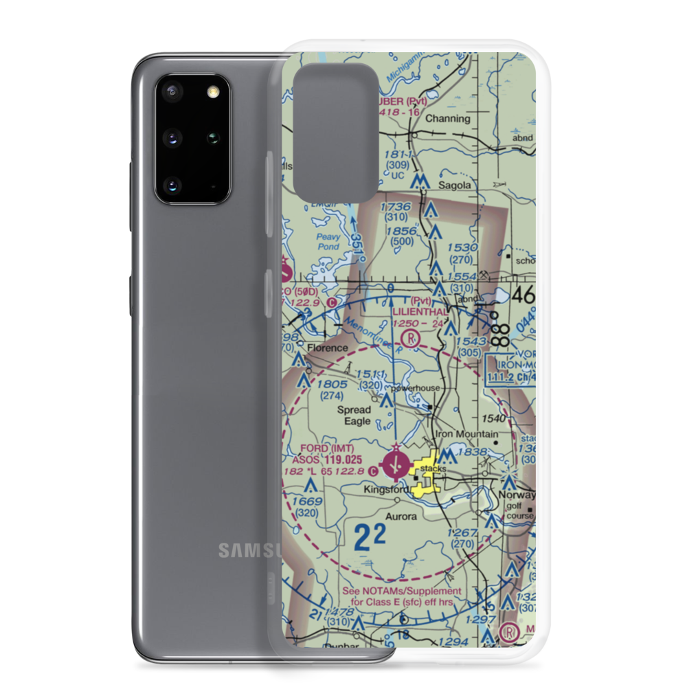 Lilienthal Airport (MI92) VFR Sectional Samsung Case Samsung Galaxy S20 Plus model shown