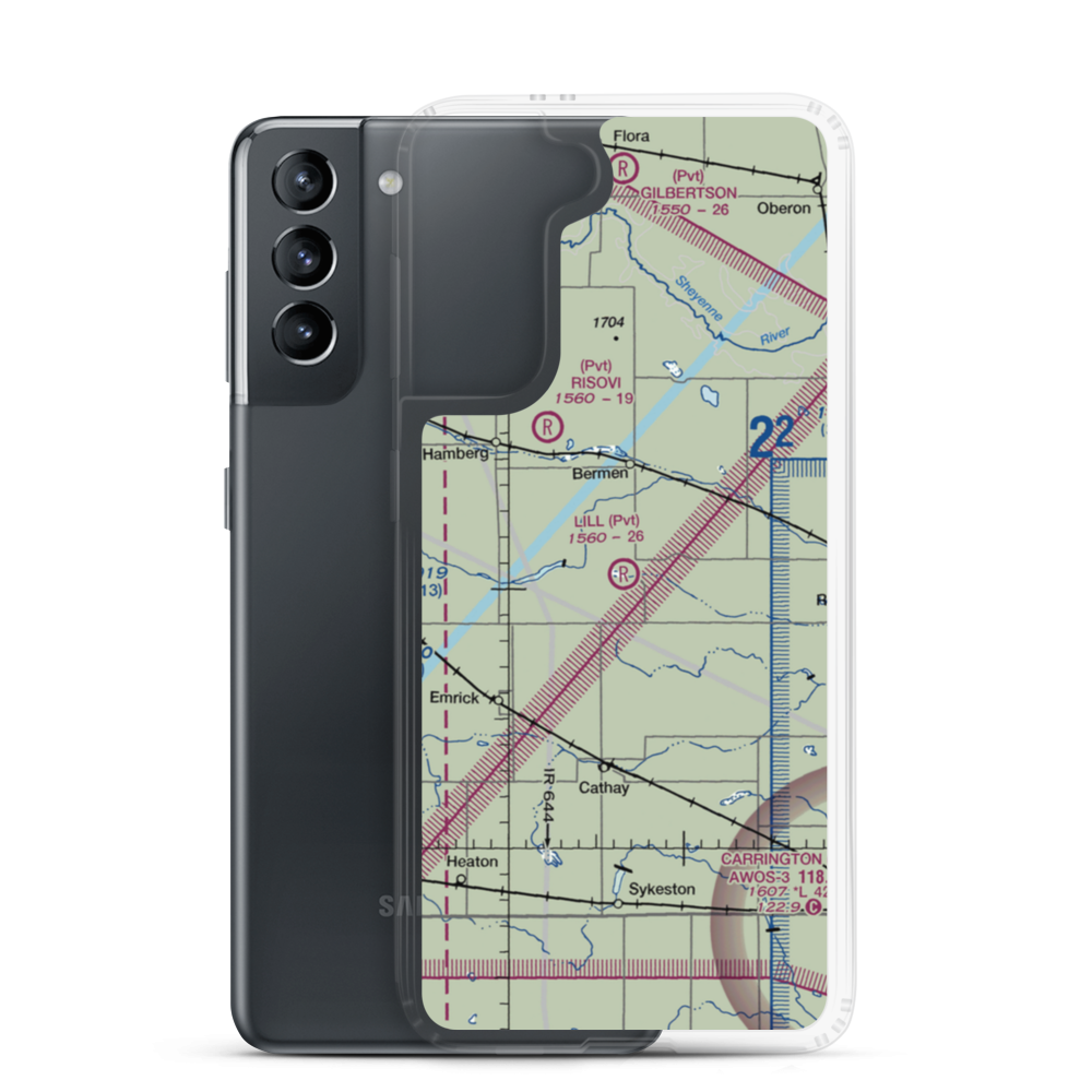 Lill Strip (NA75) VFR Sectional Samsung Case Samsung Galaxy S21 model shown