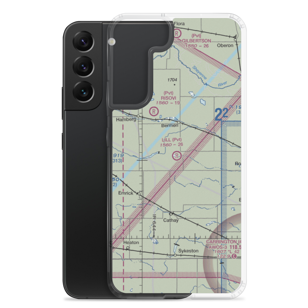 Lill Strip (NA75) VFR Sectional Samsung Case Samsung Galaxy S22 Plus model shown