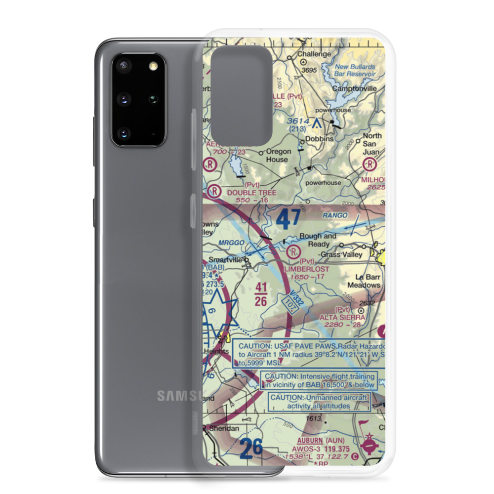 Limberlost Ranch Airport (CA21) VFR Sectional Samsung Case Samsung Galaxy S20 Plus model shown