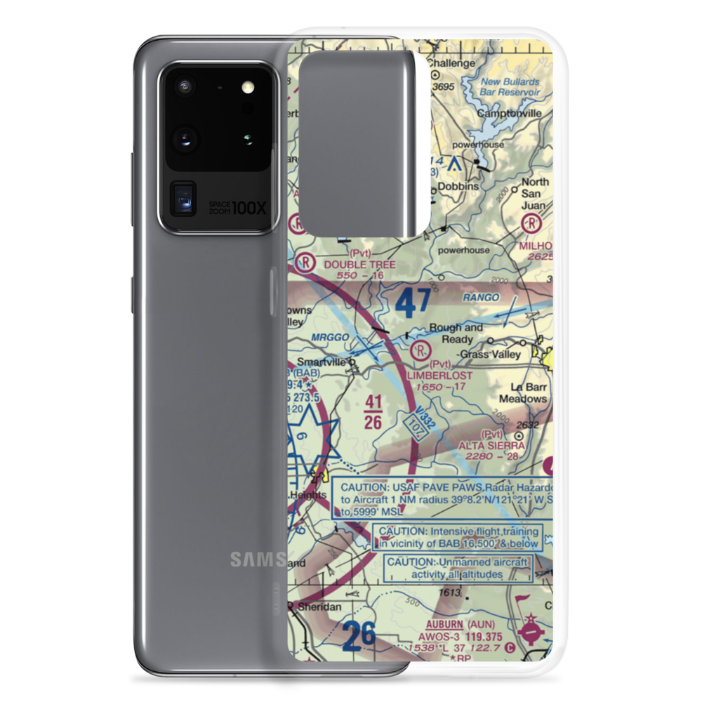 Limberlost Ranch Airport (CA21) VFR Sectional Samsung Case Samsung Galaxy S20 Ultra model shown