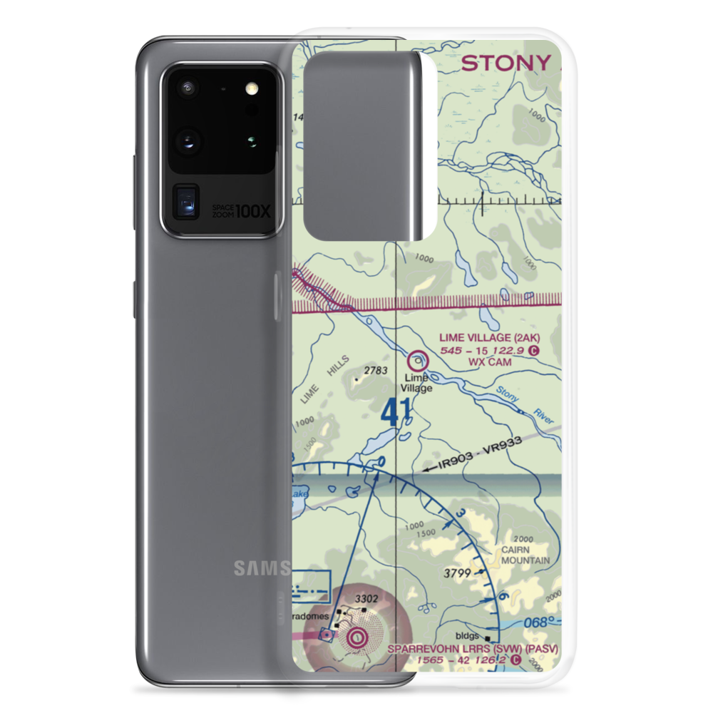 Lime Village Airport (2AK) VFR Sectional Samsung Case Samsung Galaxy S20 Ultra model shown