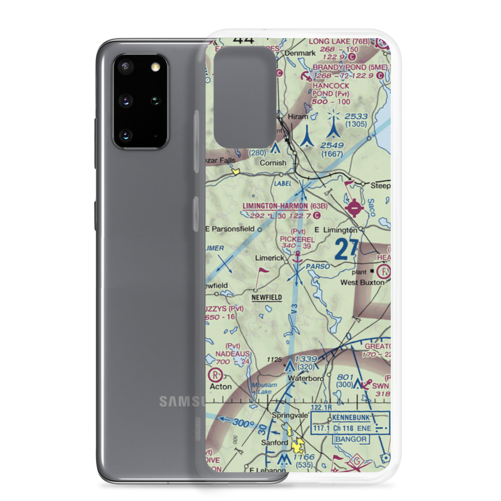 Limerick Airport (US-0600) VFR Sectional Samsung Case Samsung Galaxy S20 Plus model shown