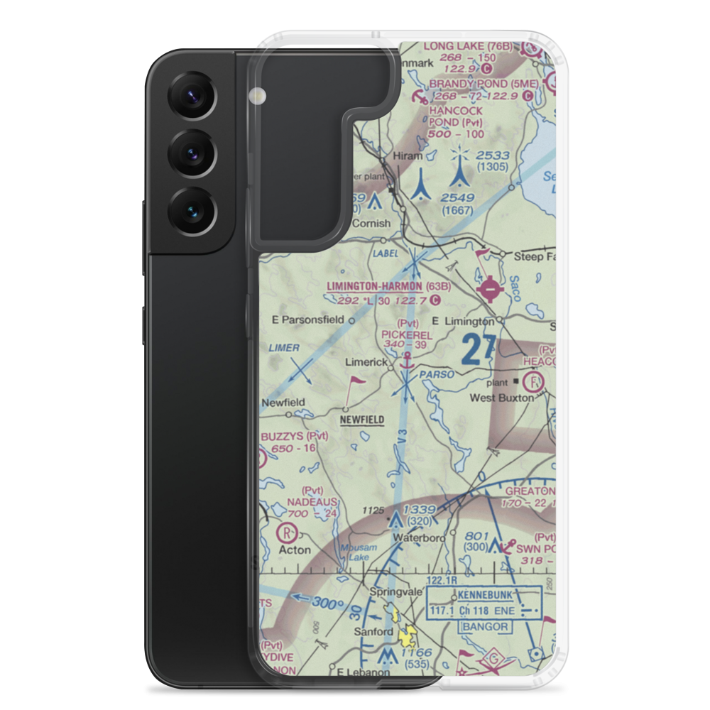 Limerick Airport (US-0600) VFR Sectional Samsung Case Samsung Galaxy S22 Plus model shown