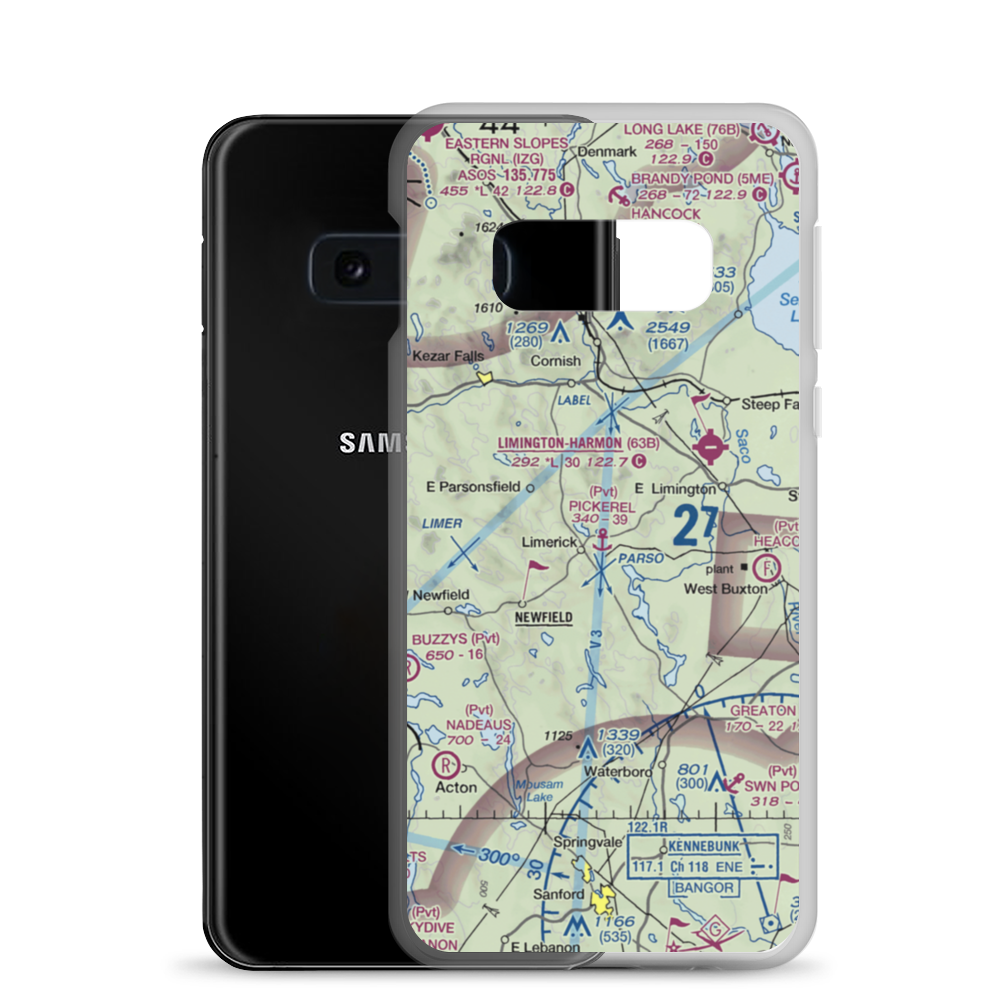 Limerick Airport (US-0600) VFR Sectional Samsung Case Samsung Galaxy S10e model shown