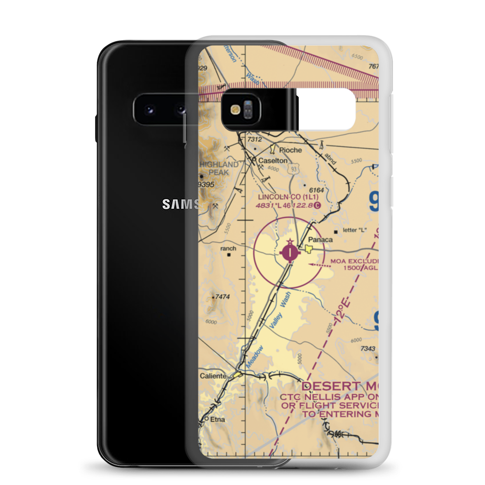 Lincoln County Airport (1L1) VFR Sectional Samsung Case Samsung Galaxy S10 model shown