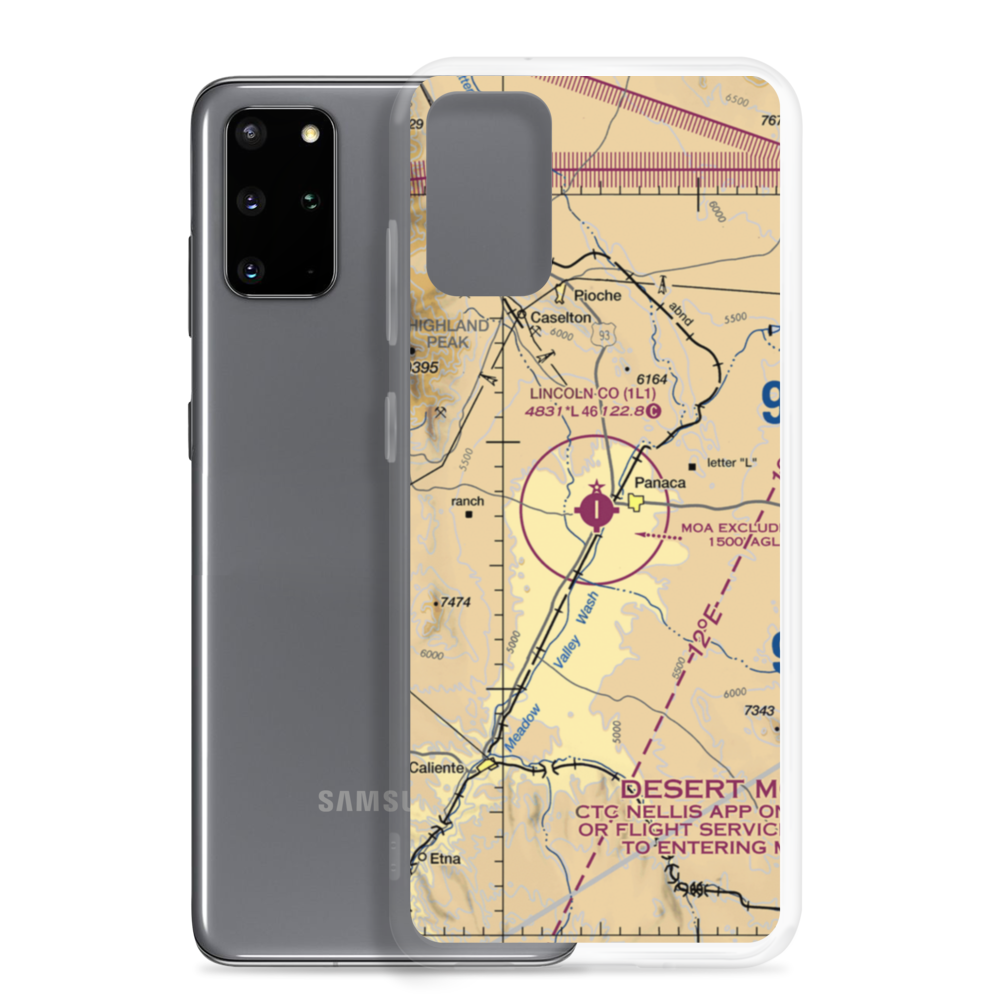 Lincoln County Airport (1L1) VFR Sectional Samsung Case Samsung Galaxy S20 Plus model shown