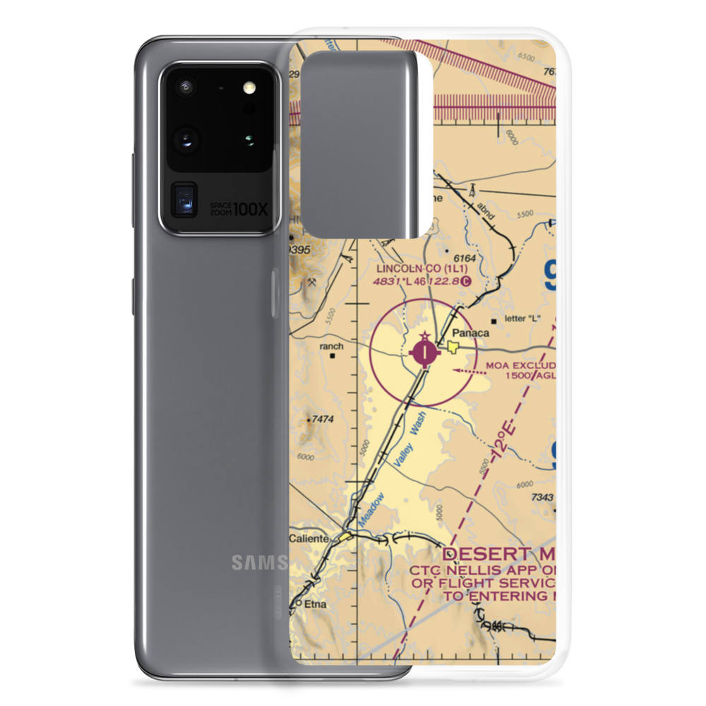 Lincoln County Airport (1L1) VFR Sectional Samsung Case Samsung Galaxy S20 Ultra model shown
