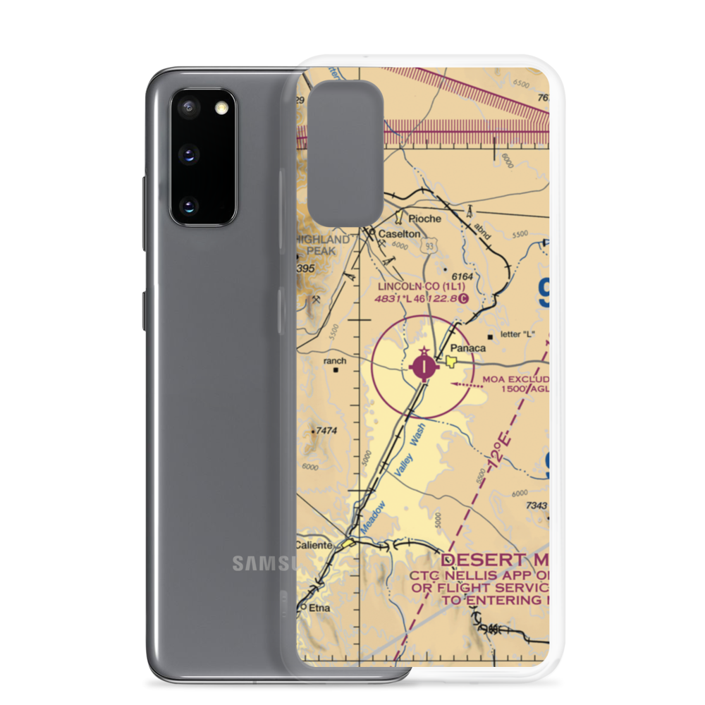 Lincoln County Airport (1L1) VFR Sectional Samsung Case Samsung Galaxy S20 model shown