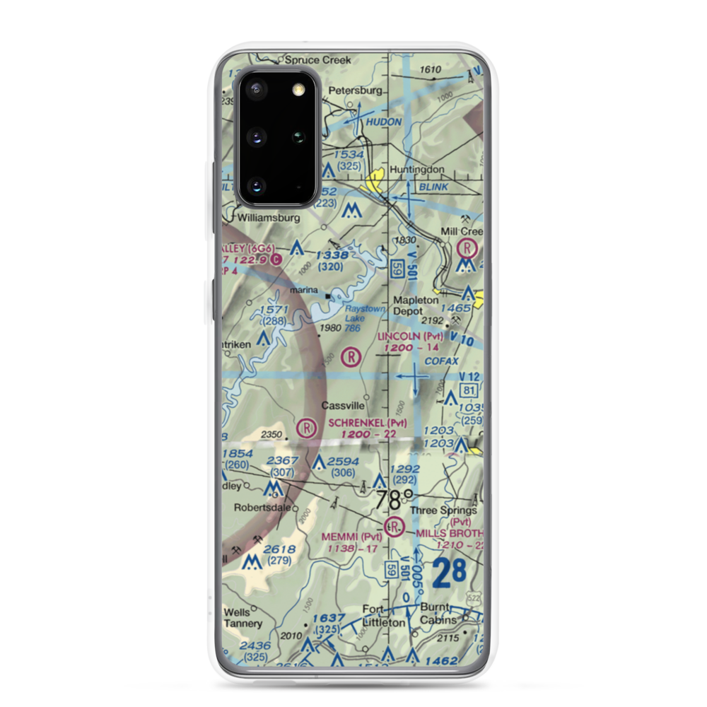 Lincoln Farms Airport (5PN8) VFR Sectional Samsung Case Samsung Galaxy S20 Plus model shown