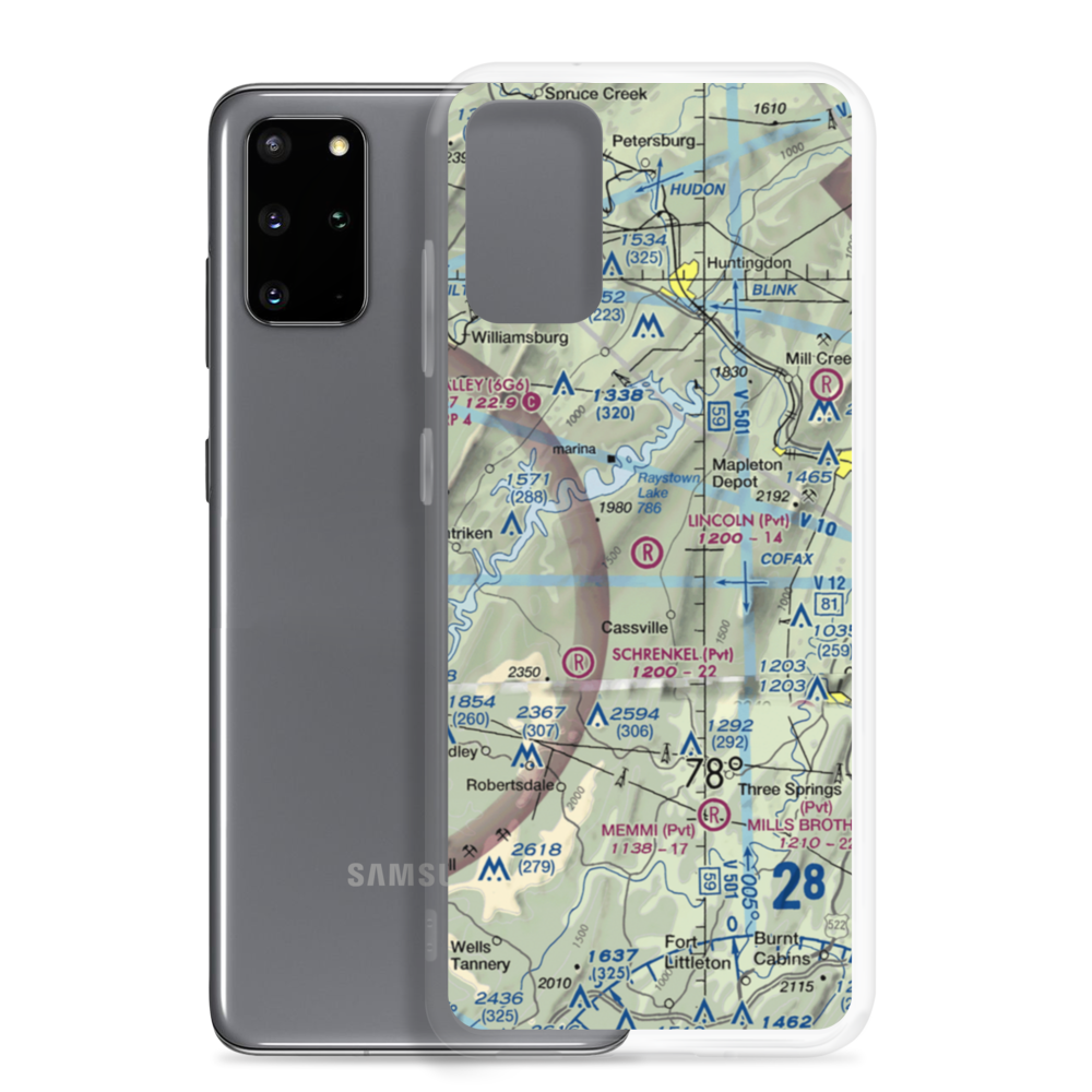 Lincoln Farms Airport (5PN8) VFR Sectional Samsung Case Samsung Galaxy S20 Plus model shown