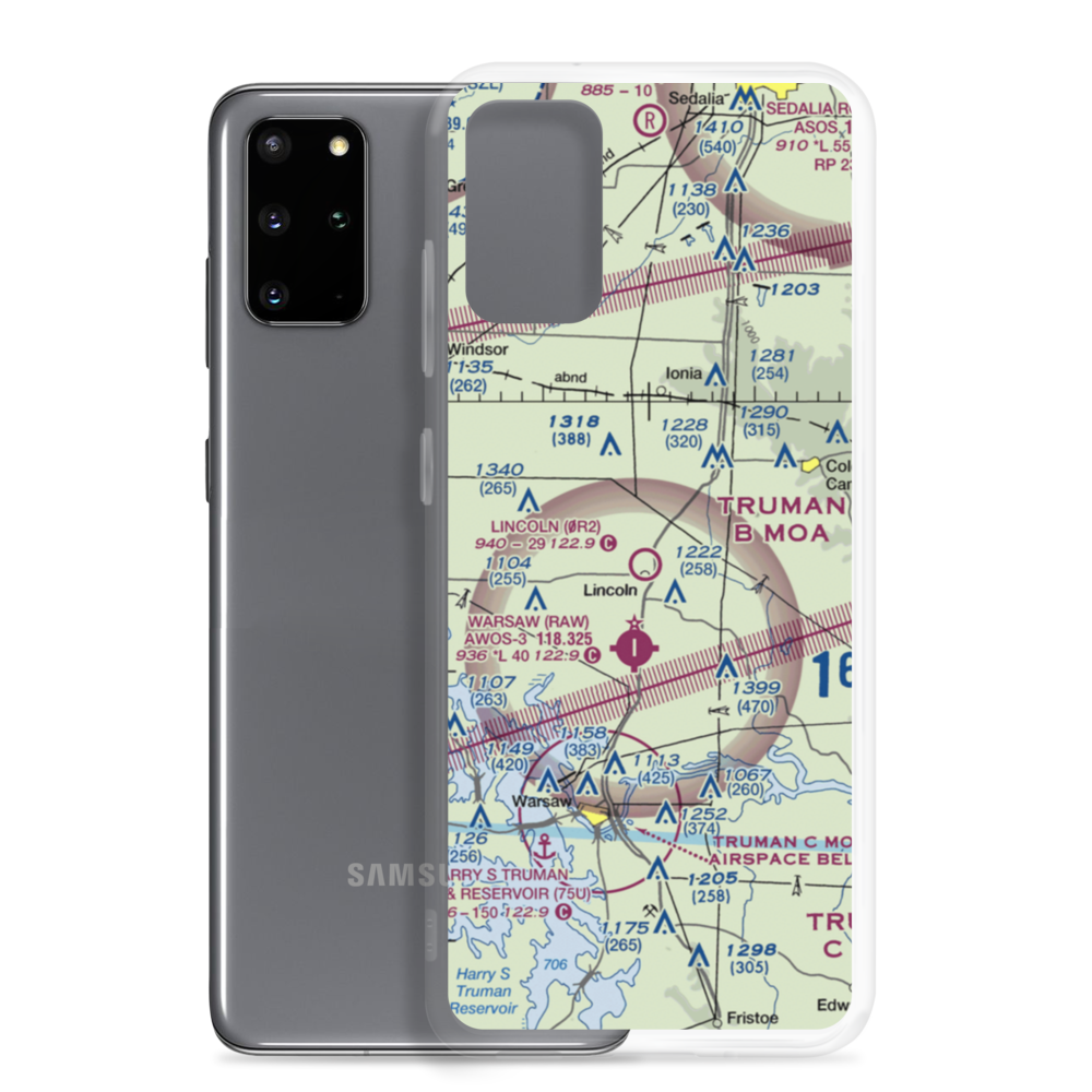 Lincoln Municipal Airport (0R2) VFR Sectional Samsung Case Samsung Galaxy S20 Plus model shown