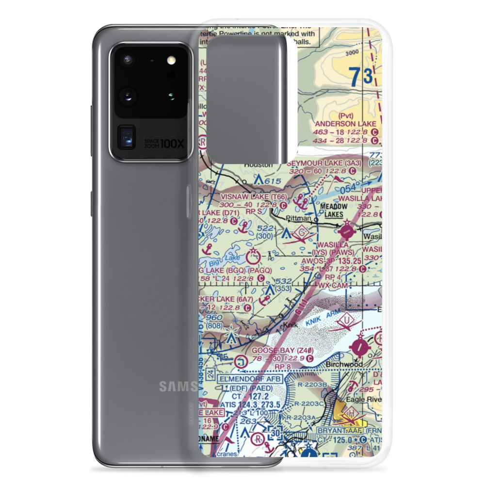 Lincoln Village Airpark (89AK) VFR Sectional Samsung Case Samsung Galaxy S20 Ultra model shown