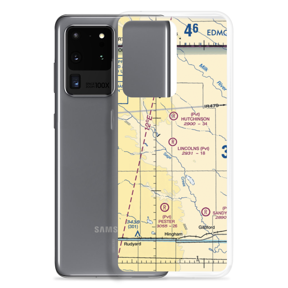 Lincolns Field (12MT) VFR Sectional Samsung Case Samsung Galaxy S20 Ultra model shown